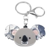Iris Koala Keyring Grey 