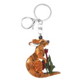 Iris Kangaroo Keyring Brown 