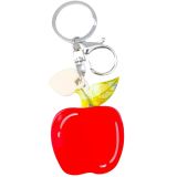Iris Apple Keyring Red 