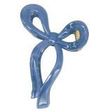 Bow Claw Clip blue 16cm 