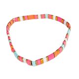 Journey Stretch Bracelet Fuscia, Orange 