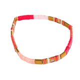 Journey Stretch Bracelet Red, Pink 16cm 
