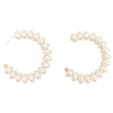 Zanzibar Oval Pearl ER Pearl & Gold 