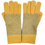 Sale Eliana Geo Gloves Yellow  Grey [2]