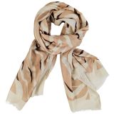 Sale Florian Leaf Scarf Beige 