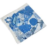Forest Mini Square Scarf Blue 70cm 
