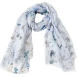 Meadows Scarf Blue 180cm 