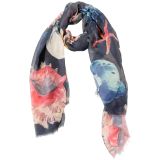 Ocean Scarf Black 180cm 