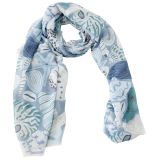 Tidal Scarf Blue 180cm 