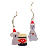 Oz Animals with V jar Hanging Decoration