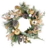 Sale Elegant Christmas Wreath Gold 64cm 