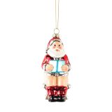 Sale Metallic Santa sitting on Toilet Ha