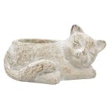 Fable Cat Planter Bisque 25cm 