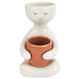 Sale Person holding a pot Planter Rose M