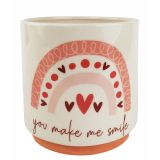 Sale You Make Me Smile Planter Pink Med 