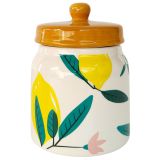 Sale Evergreen Ceramic Jar Green, Yellow