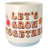Sale Retro Floral Lets Grow Together Pla