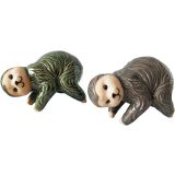 Sloth Pot Hanger Grey  Green 8cm (2 Ass