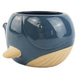 Whale Planter Blue Lg 9cm 