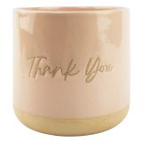 Sale Thank You Planter Pink Sand 13cm 