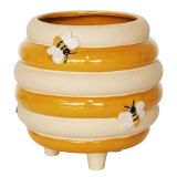 Beehive Planter Honeycomb  Sand Sm 15cm