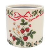 Strawberry Field Planter Green & Red 12c