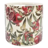 Pomegranate Planter Red & Green 14cm 