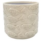 Fish Planter Bisque 14cm 
