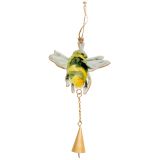 Bee Hanging Bell Yellow & Black 18cm 