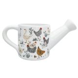 Chicken & Fiends Watering Can Planter Bl