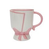 Bow Mug Pink 11cm 