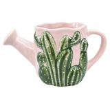 Cactus Watering Can Planter Pink 1748 