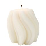 Sale Swirl Vanilla Candle Cream 10cm 