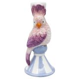 Perdy Parrot Candle Stick Blue 15cm 