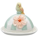 Perdy Parrot Butter Dish Green 12cm 