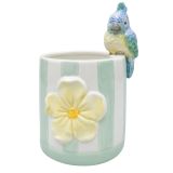 Perdy Parrot Planter Green & Yellow 20cm