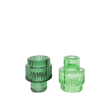 Sale Kinkora Glass Candle Holder Green 1