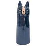 Bailey Cat Vase Black 23cm 