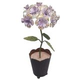 Hydrangea Floral Stand Purple 25cm 