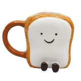Teddy Toast Friends Mug White 10cm 