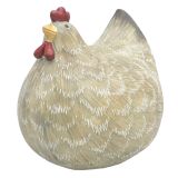 Chicken Resin Ornament Sage Med 13cm 