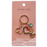 Gem Keyring Colourful 12cm 
