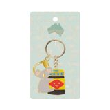 Oz Icons Keyring Yellow 12cm 