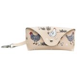 Chicken Glasses Case Beige 16cm 