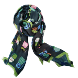 Cappy Cat Scarf Green 