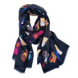 Cappy Cat Scarf Midnight 