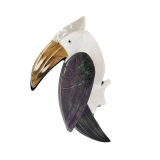 Iris Toucan Brooch Cream 