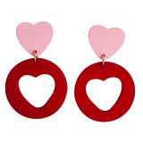 Lexi Cutout Hearts ER Pink & Red 