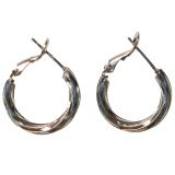 Ally Hoop Earrings Silver 