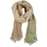 Lena Scarf Green & Beige 